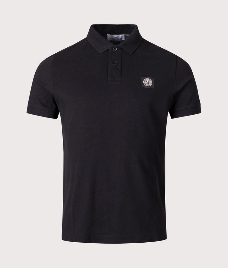 Stone Island Mens Slim Fit Compass Patch Polo Shirt